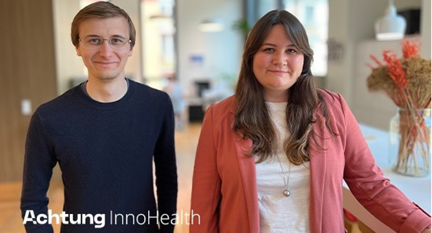 Zwei Medtech-Neukunden für Achtung! InnoHealth - Achtung! InnoHealth-Geschäftsführer Simeon Atkinson und Hannah Essing – Foto: Achtung! InnoHealth