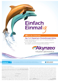Werbeanzeige fr das Riemser-Prparat Akynzeo (Foto: Schmittgall)