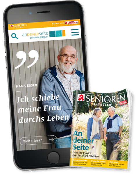 Das neue digitale Angebot an-deiner-seite.de bereitet Informationen rund um die Pflege praxisnah und verstndlich auf (Quelle: Wort & Bild Verlag)