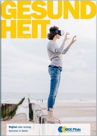 Das Cover des BKK-Pfalz-Magazins 2/2019