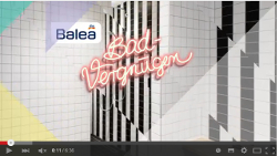 'Balea Badvergngen' soll Produktnews mit Unterhaltung verbinden (Foto: dm / Screenshot)
