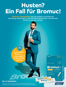 Bromuc-Anzeige mit 'Kommissar' (Foto: BrawandRieken)