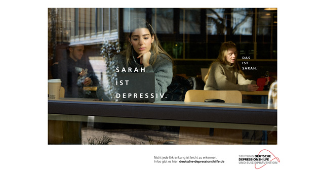 Die Awareness-Kampagne der Stiftung Deutsche Depressionshilfe ist ab sofort auf digitalen Flchen in deutschen Grostdten sichtbar  Foto: Grabarz & Partner