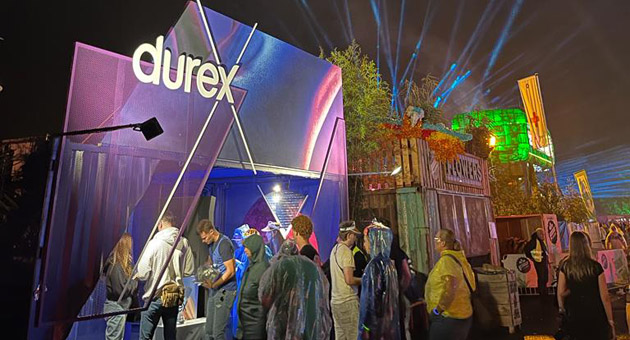 Bei dem Pilotprojekt fr Durex hat East End einen Container mit sensorischen Momenten gestaltet, der auf dem Festival-Gelnde von Parookaville besuchbar war - Foto: East End  