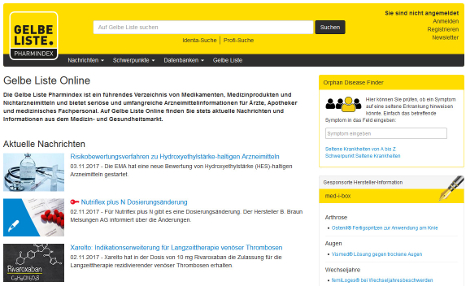 Gelbe-liste.de verzeichnet wachsende Nutzerzahlen (Foto: Screenshot / MMI)