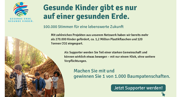 Prominente im Einsatz für Kindergesundheit - Mit einer bundesweiten Kampagne möchte die Initiative Gesunde Erde. Gesunde Kinder. neue Unterstützer gewinnen - Foto: Gesunde Erde. Gesunde Kinder