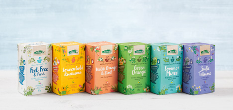 Mit einem kreativem Verpackungsdesign will Allos das neue Tee-Sortiment im Handel prsentieren (Foto: Hajok Design) 