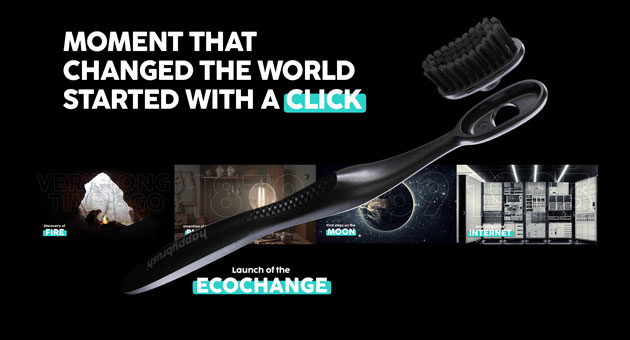 Fr den Start der Kampagne fr die neue Eco Change Zahnbrste nutzt Happybrush einen KI-generieten Spot  Foto: Happybrush