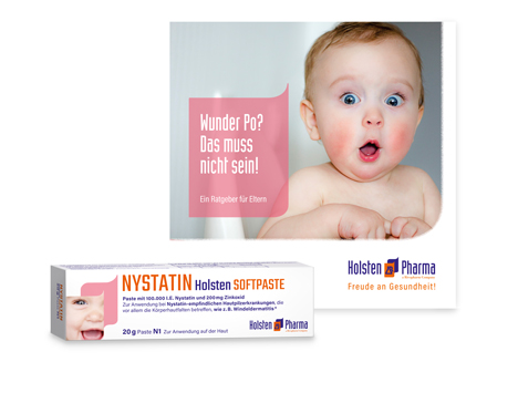 Brand Health kommt bei Holsten Pharma zum Zug - Der Markenauftritt von Holsten soll durch die indikationsspezifischen Bilder auf den Packungen in Kombination mit den Logo-Fahnen emotionaler werden (Foto: Brand Health)