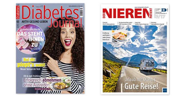 MedTriX Group übernimmt Großteil der Kirchheim-Medien - Das Zeitschriften-Portfolio von dem Verlag Kirchheim + Co aus Mainz umfasst unter anderem 'Diabetes-Journal' und 'Der Nierenpatient'. Jetzt hat der Medizin-Verlag MedTriX, Wiesbaden, einen Kaufvertrag über einen wesentlichen Teil der Digital- und Printprodukte von Kirchheim geschlossen - Fotos: Website verlag-kirchheim.de / Verlag Kirchheim + Co