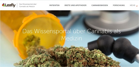 Leafly.de richtet sich an rzte, Apotheker und medizinisches Pflegepersonal (Foto: Screenshot)