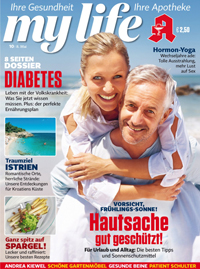 Dummy-Cover 'Mylife': So knnte die neue Apothekenzeitschrift Mylife aussehen (Copyright: Hubert Burda Media)