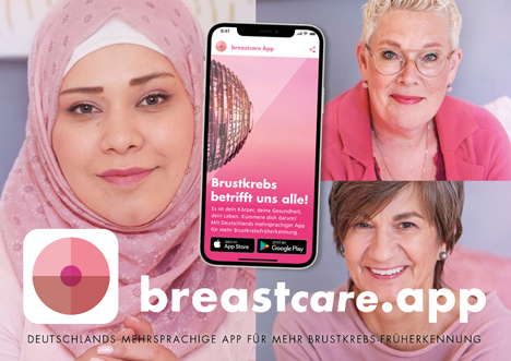 Pink Ribbon und WEFRA sensibilisieren mit neuer App und Kampagne für Brustkrebs-Früherkennung - Pink Ribbon launchte mit Unterstützung von WEFRA Life die neue breastcare App (Foto: WEFRA Life)