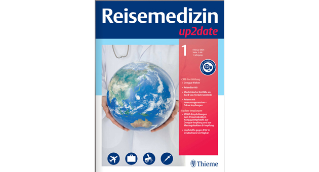 'Reisemedizin Up2date' ist die 20. Weiterbildungszeitschrift der 'Up2date'-Familie  Foto: Screenshot / Thieme