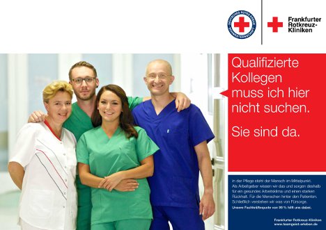 Kampagnenmotiv der Frankfurter Rotkreuz-Kliniken (Foto: Rotkreuz-Kliniken)