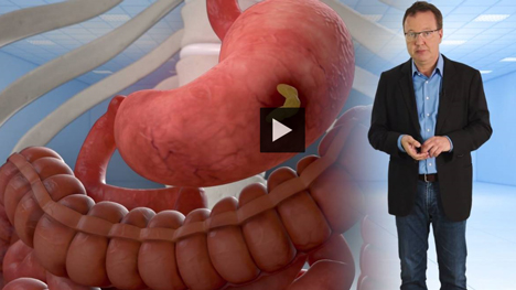 TV-Moderator Dr. Lothar Zimmermann erklrt, wie der Magen funktioniert (Foto: SWR)