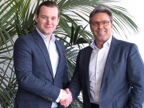 Strategische Partner: Manuel Ebner, CEO von Sanvartis (links) und Frank M. Scheelen, CEO der Scheelen AG (Foto: Sanvartis)
