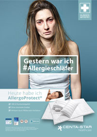 Die AllergoProtect-Kampagne stellt den Schlafkomfort fr Allergieschlfer in den Mittelpunkt (Foto: Schmittgall)