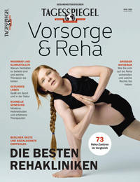 Cover der Erstausgabe von 'Tagesspiegel Vorsorge und Reha'