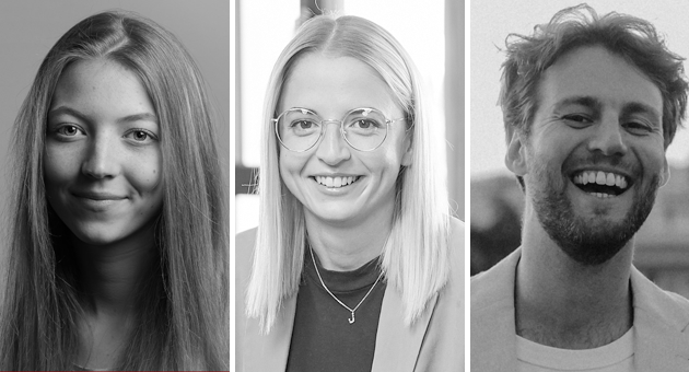Young Comprix soll Talente in die Healthcare-Branche locken - Die Botschafter:innen des Young Comprix werben für den Nachwuchswettbewerb: (v.l.) Rike Allendörfer, Johanna Zocher und Nathan Licht - Fotos: Pink Carrots / Spirit Link / Peix