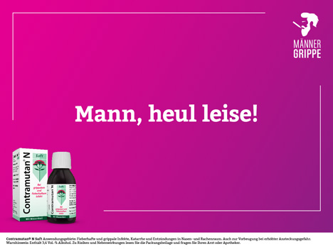 Klosterfrau-Kampagne zur 'Mnnergrippe' (Foto: DNMC)