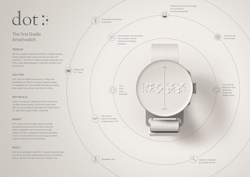 Serviceplans Braille-Smartwatch gewinnt unter anderem zwei Grand Clios (Foto: Cannes Lions)