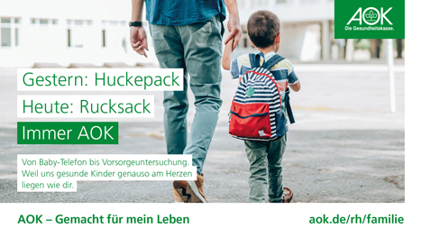 Ob Familiengrndung, Studium oder Pflege die AOK Rheinland/Hamburg will mit der neuen Markenkampagne die verschiedenen Zielgruppen in ihrem Alltag abholen - Foto: ressourcenmangel