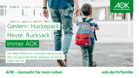 ressourcenmangel und AOK Rheinland/Hamburg rücken Nähe und Service in den Mittelpunkt - Ob Familiengründung, Studium oder Pflege die AOK Rheinland/Hamburg will mit der neuen Markenkampagne die verschiedenen Zielgruppen in ihrem Alltag abholen - Foto: ressourcenmangel