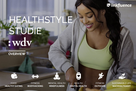 wdv und Linkfluence beleuchten Healthstyle-Trends im Web - Die Studie identifiziert sechs relevante Subthemen für die Zielgruppe der User, die sich für gesunde Lebensführung interessieren (Foto: wdv / Linkfluence)