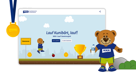 wendweb entwickelte fr die KKH ein Online-Game mit Maskottchen Kunibrt (Foto: wendweb)